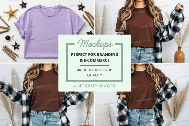 Casual fall fashion mockup