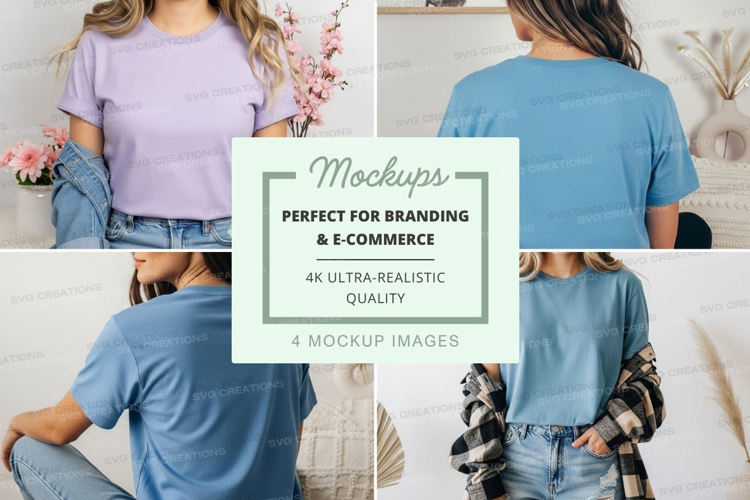 Casual t-shirt mockup
