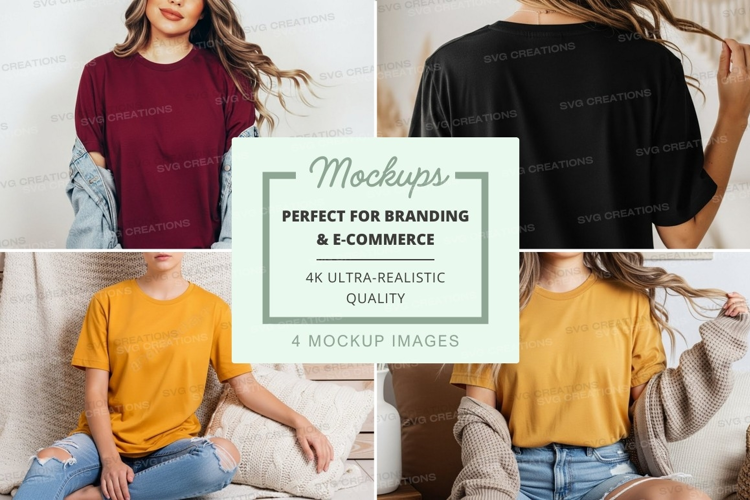 Casual t-shirts mockup