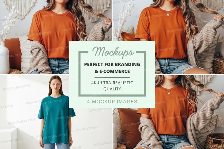 Casual t-shirts mockup