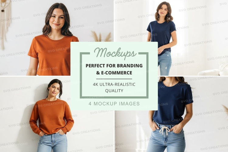 Casual t-shirts mockup
