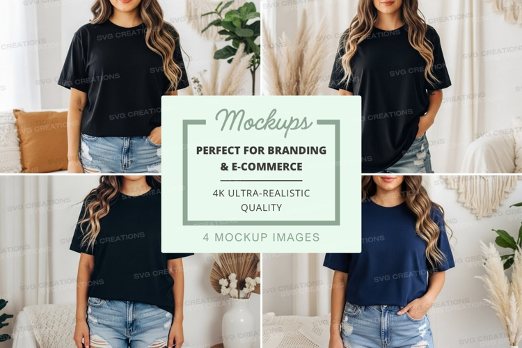Casual t-shirt mockup