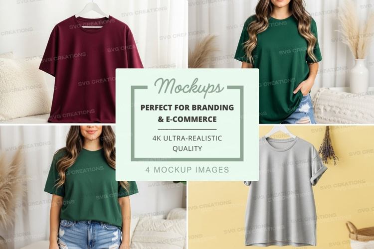Casual t-shirts mockup