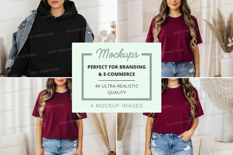 Casual and stylish outfit mockup example image 1