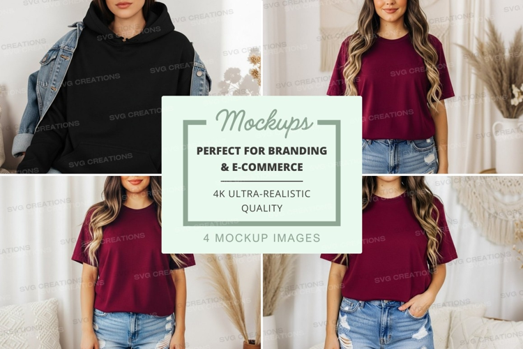 Casual and stylish outfit mockup