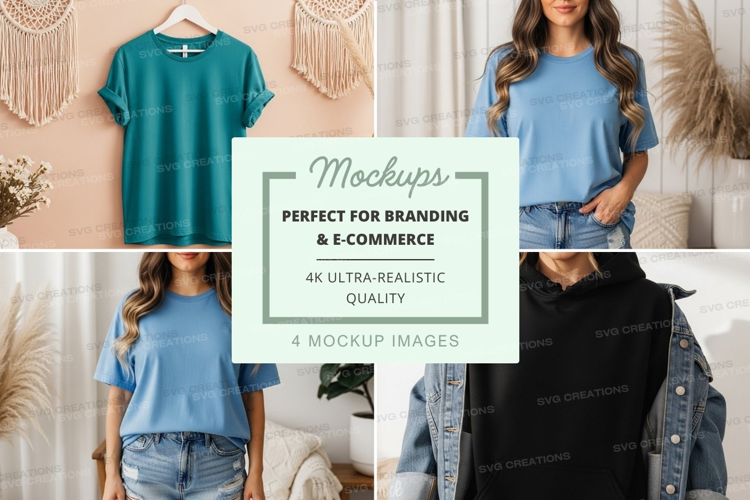 Casual t-shirts mockup