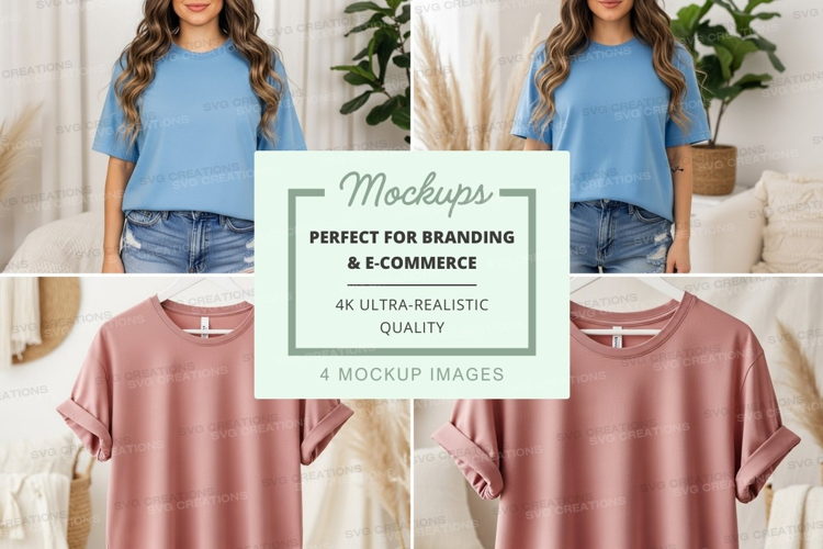 Casual t-shirts mockup