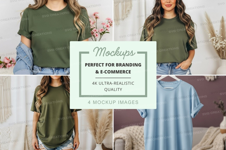 Mockup: casual t-shirts for women