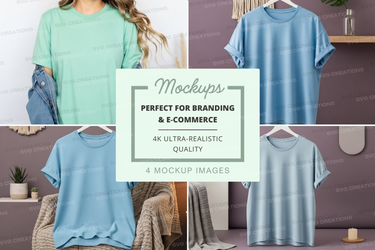 Casual t-shirts mockup