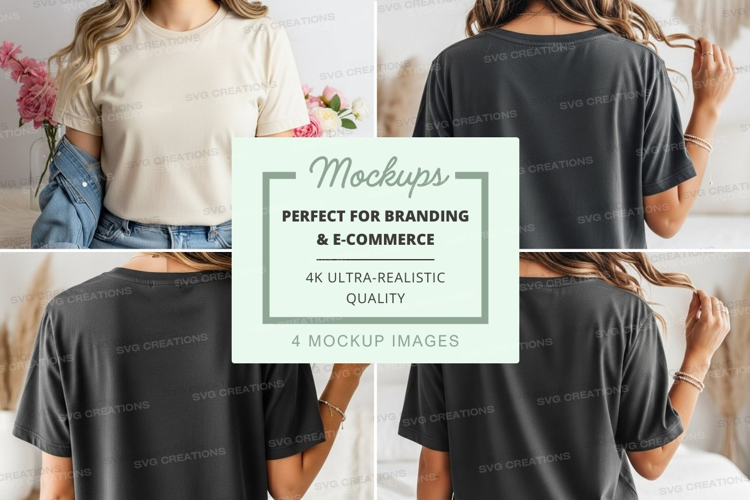 Casual t-shirt mockup