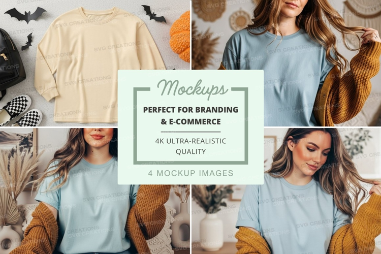 Cozy autumn mockup