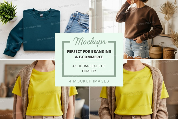 Casual outfit mockup