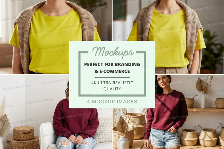 Casual indoor wear mockup