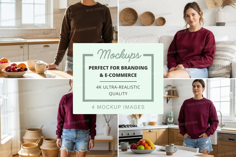 Casual kitchen mockup