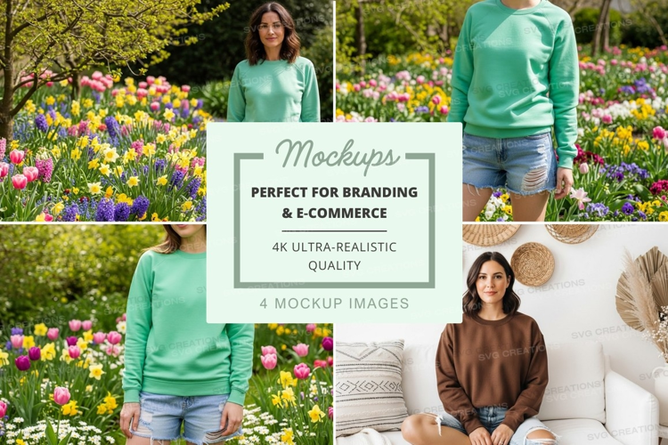 Spring fashion mockup