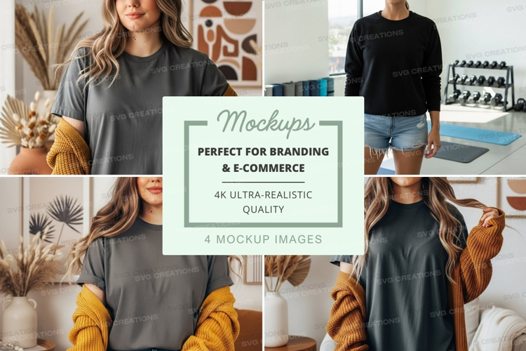 Casual outfit mockup