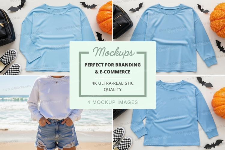 Halloween themed clothing mockup