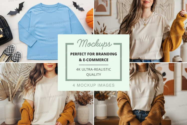 Fall fashion mockup