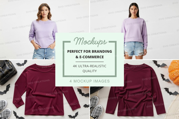 Casual halloween outfit mockup