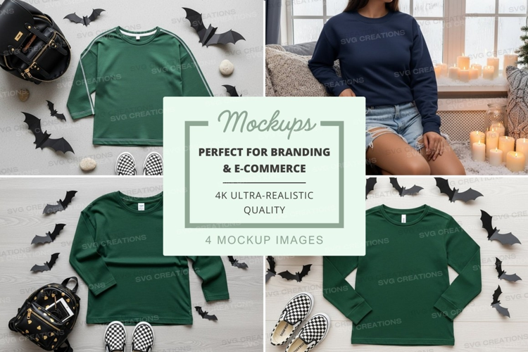 Halloween themed fashion mockup