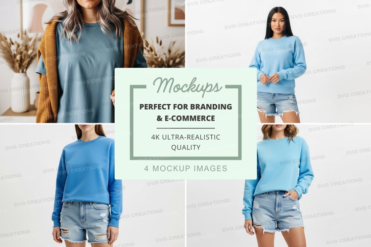 Casual summer outfit mockup