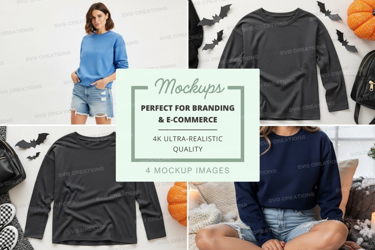 Halloween themed casual wear mockup