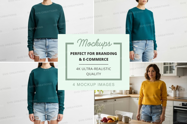 Casual summer outfits mockup