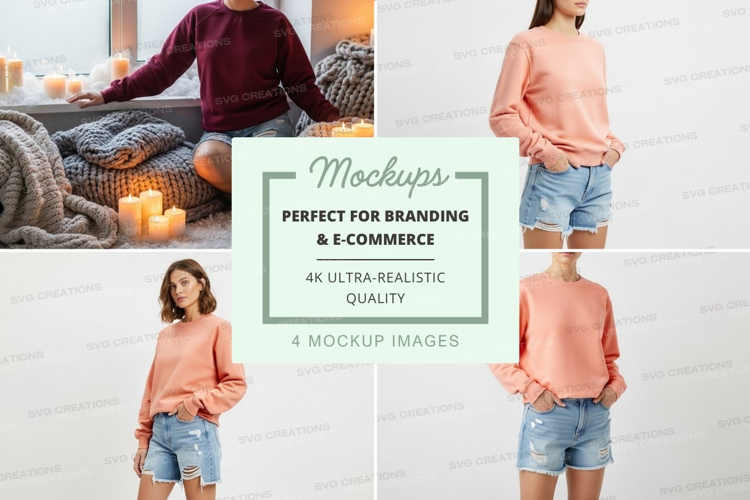 Casual summer outfit mockup