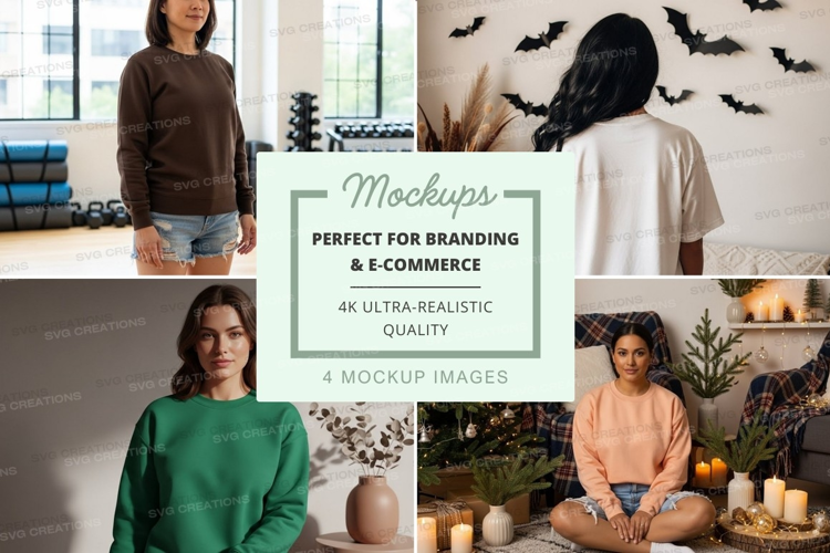 Cozy autumn mockup