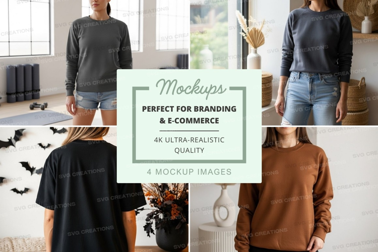 Casual sweatshirts mockup