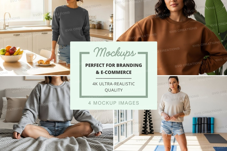 Casual living room scene mockup