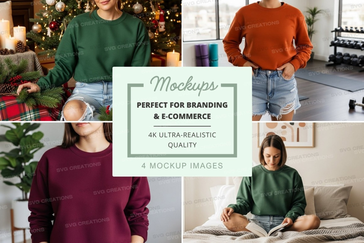 Cozy winter mockup