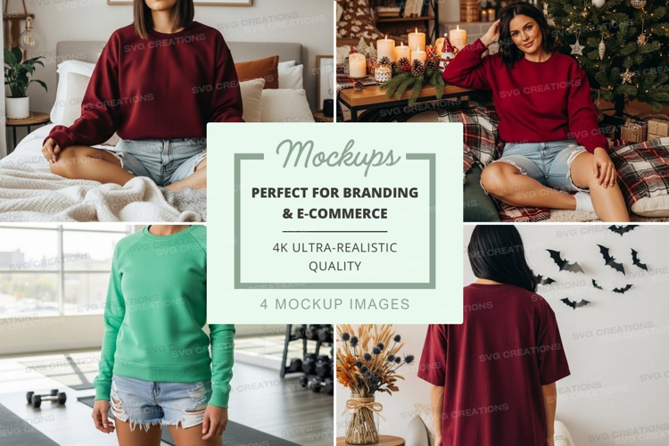 Cozy indoor lifestyle mockup