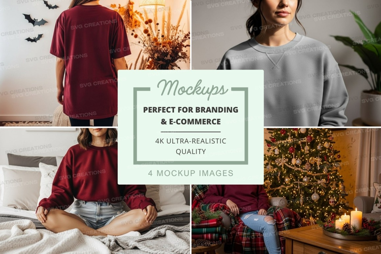 Cozy holiday mockup