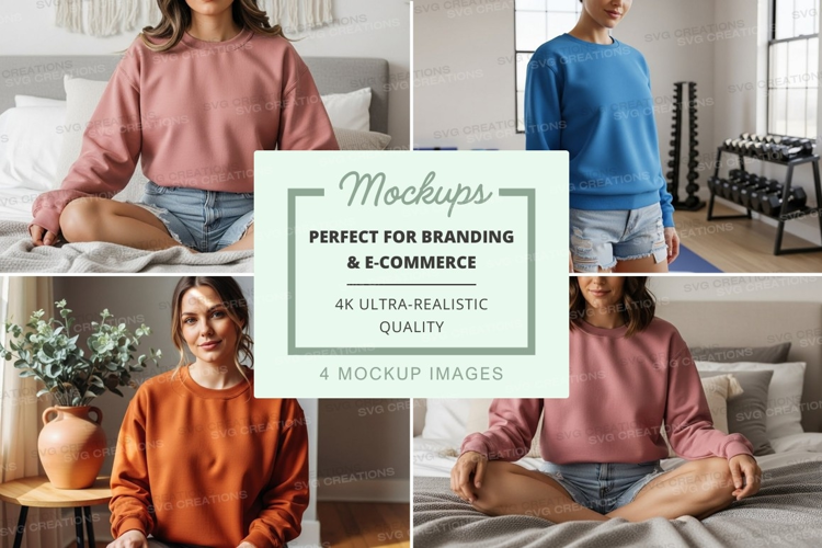 Casual sweatshirts mockup