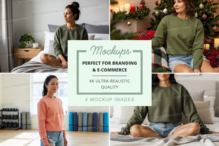 Holiday yoga mockup