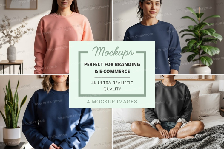 Casual sweatshirts mockup