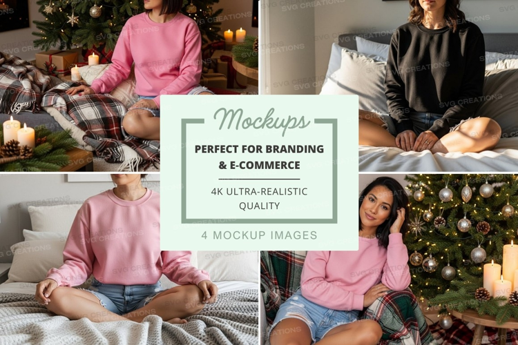 Christmas morning mockup