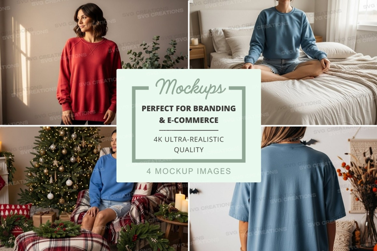 Cozy indoor lifestyle mockup