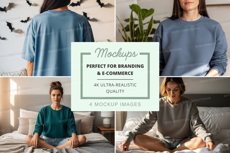 Casual sweatshirts mockup example image 1