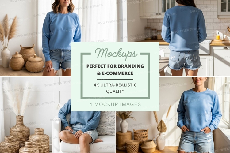 Casual summer outfit mockup