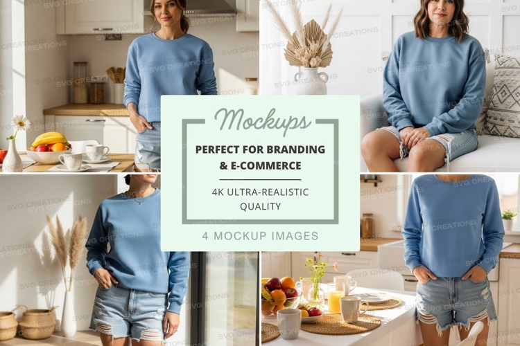 Casual kitchen wear mockup