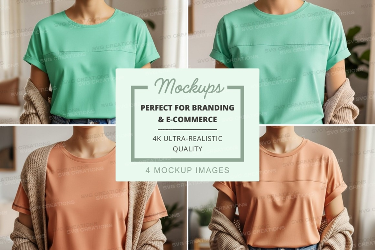 Casual t-shirts mockup