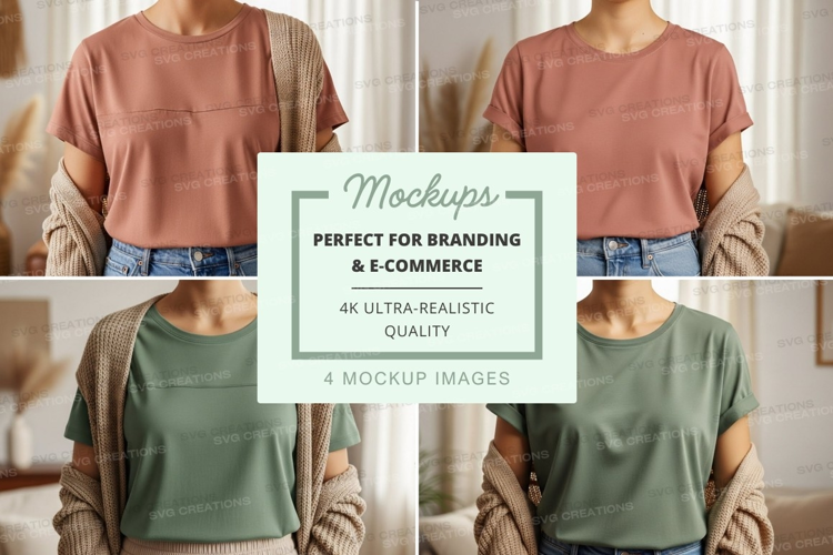 Casual t-shirt mockup