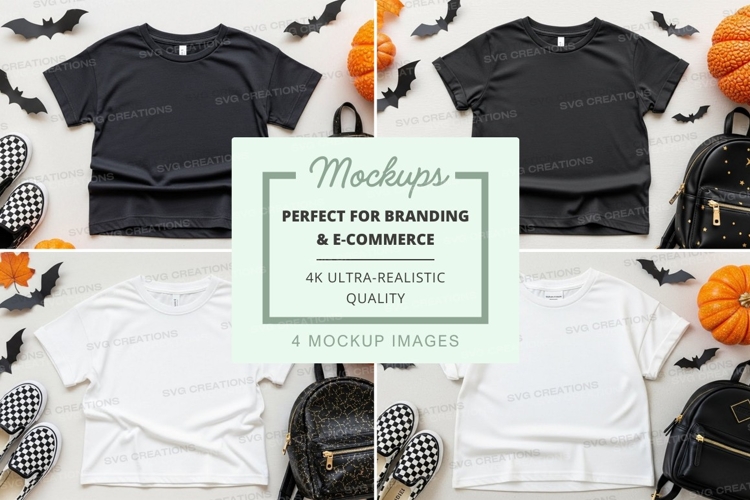 Black Tshirt Mockup Image 15