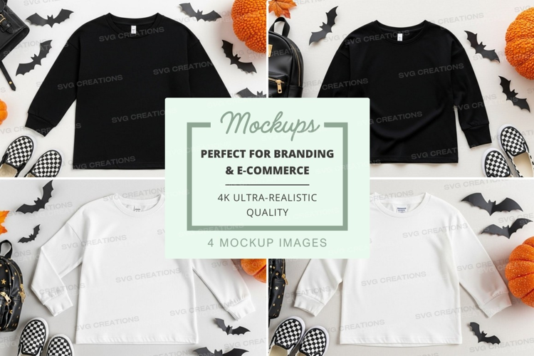 Halloween themed t-shirts mockup
