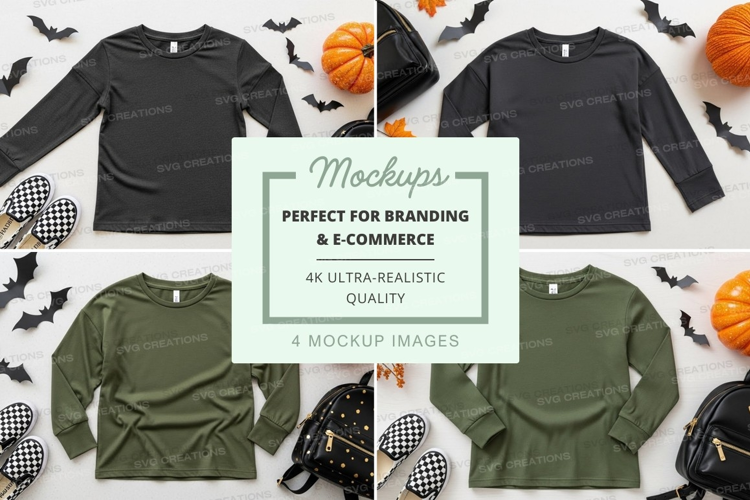 Halloween themed clothing mockup