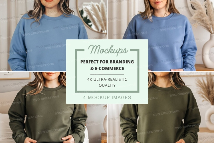 Casual sweatshirts mockup