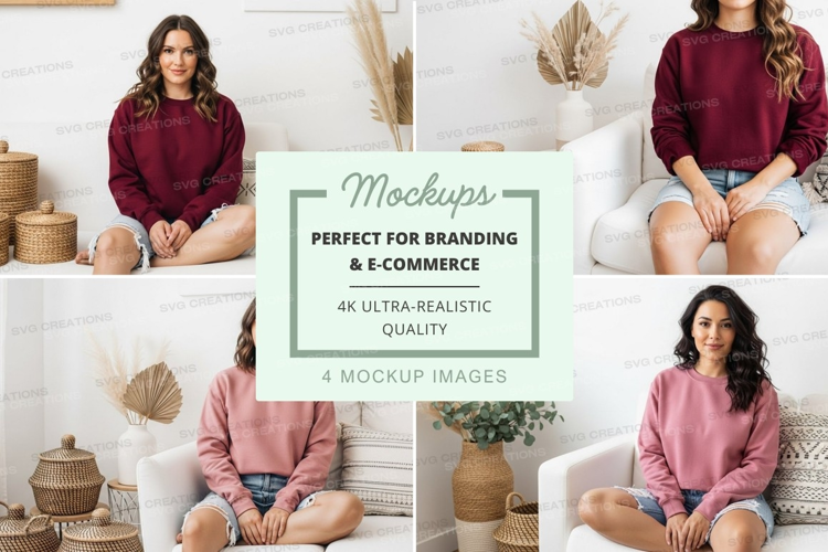 Cozy living room mockup