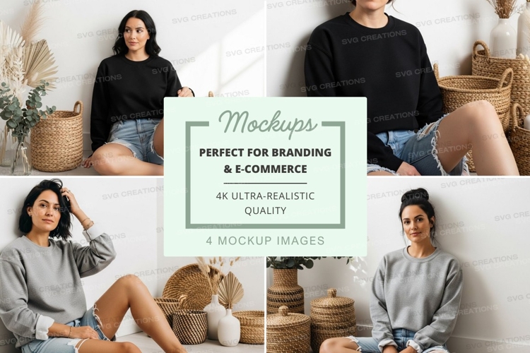 Casual sweatshirt mockup